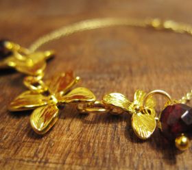 AURUM "three orchids in gold"